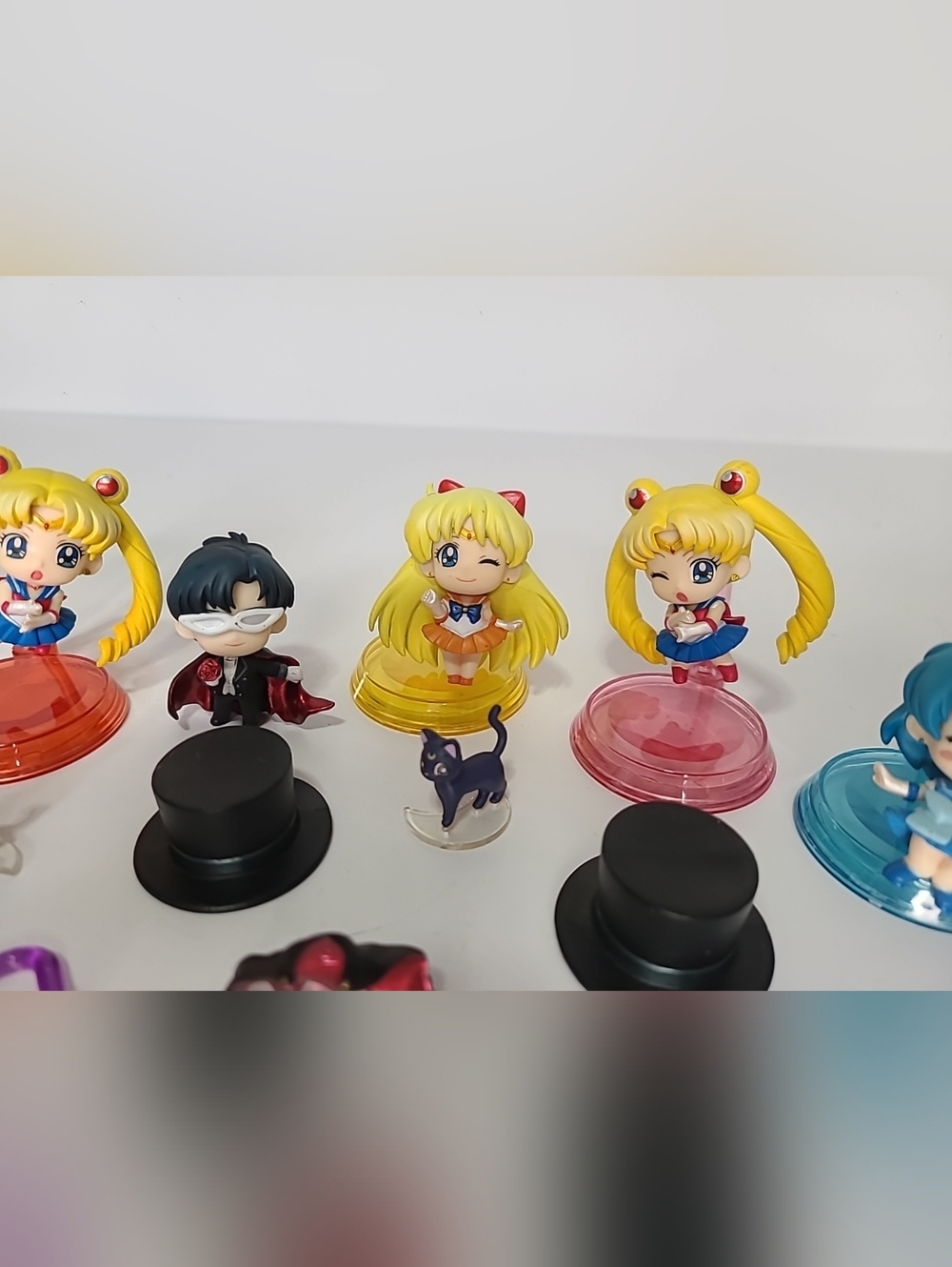 Sailor Moon Petit Chara Mini Figure Lot MegaHouse Luna Artemis Tuxedo Mask - Picture 5 of 11